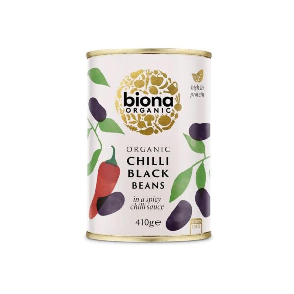 Biona Chilli Black Beans 6X410G