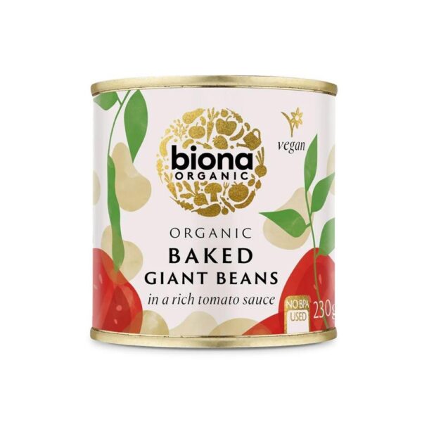 Biona Organic Baked Giant Beans In Tomato Sauce 6X230G