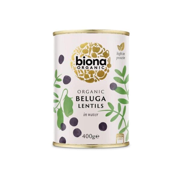 Biona Organic Beluga Lentils 6X400G