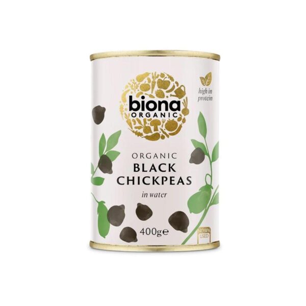 Biona Organic Black Chick Peas 6X400G