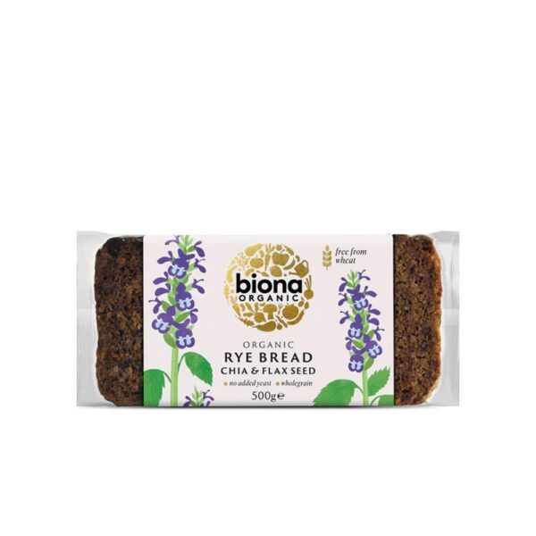 Biona Organic Rye Bread Chia&Flax 7X500G