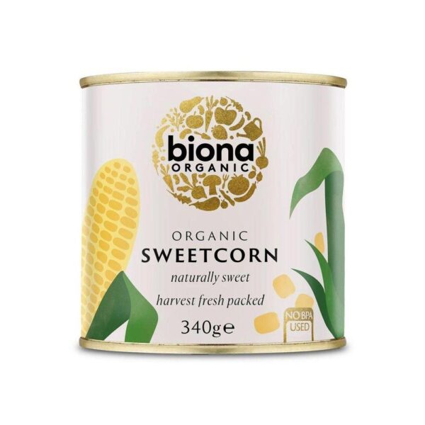 Biona Organic Sweetcorn Can 6X340G