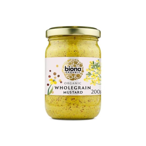 Biona Organic Wholegrain Mustard  6X200g