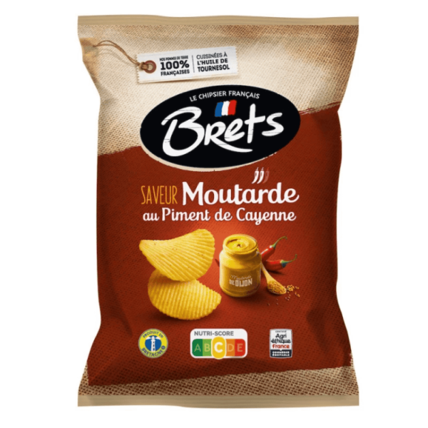 Brets Mustard & Cayenne Pepper Flavoured Crisps 10x125g