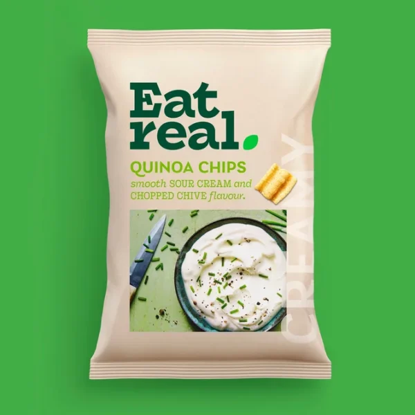 Eat Real Quinoa Chips Sour Cream & Chive 10X90g