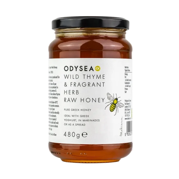 Odysea Greek Wild Thyme & Fragrant Herb Honey 6x480g