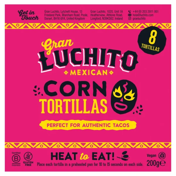 Gran Luchito Corn Tortillas 10 x 200g