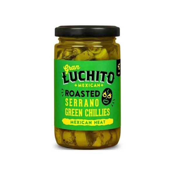 Gran Luchito Fire Roasted Serrano Chillies 6X215G