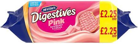 McVities Raspberry Digestives £2.25pm 12x232g