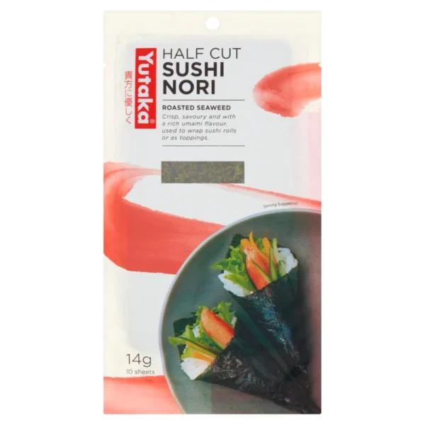 Yutaka Roasted Seaweed -Sushi Nori Half 10x14gr (10pc)