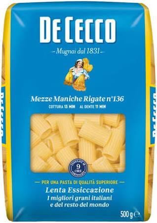 De Cecco Mezze Maniche Rigate No 136 24x500g