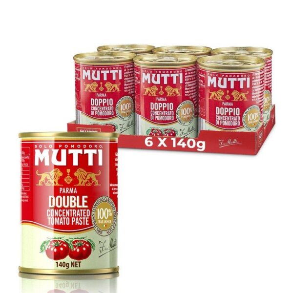 Mutti Double Concentrate Tomato Purée 6x140g
