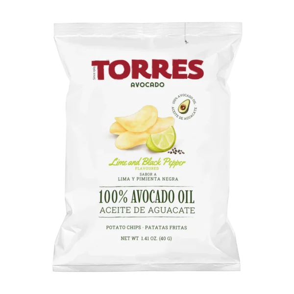 Torres Avocado Oil Lime & Pepper 10x125g