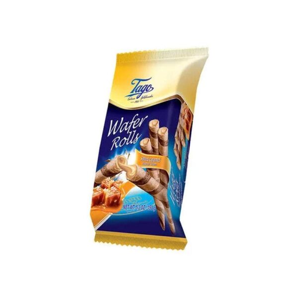 Tago Salted Caramel Wafer Rolls  30x150g