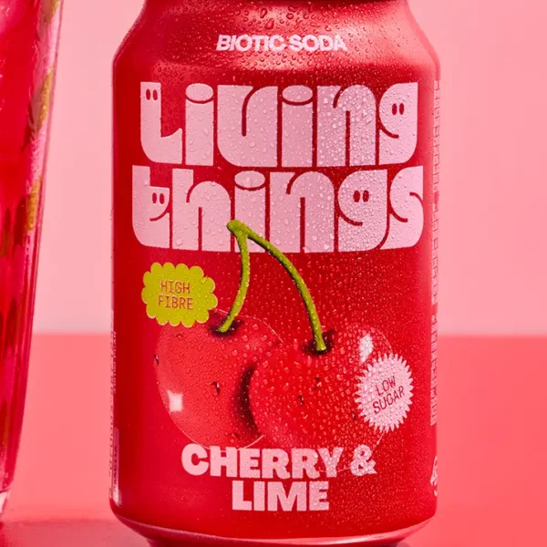 Living Things Cherry & Lime Soda 12x330ml