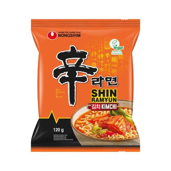 Nongshim Kimchi Ramyun Noodles  (PKT) 20x120g