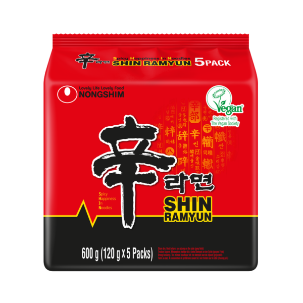 Nongshim Shin Ramyun Noodles  (MULTIPACK) 8x5x120g