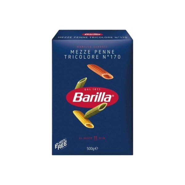 Barilla Mezze Penne Tricolore 12X500G