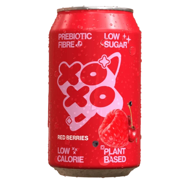 XOXO Red Berries Prebiotic Soda 12x330ml