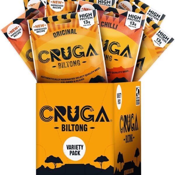 Cruga Chilli & Original Mixed Biltong  12x25g