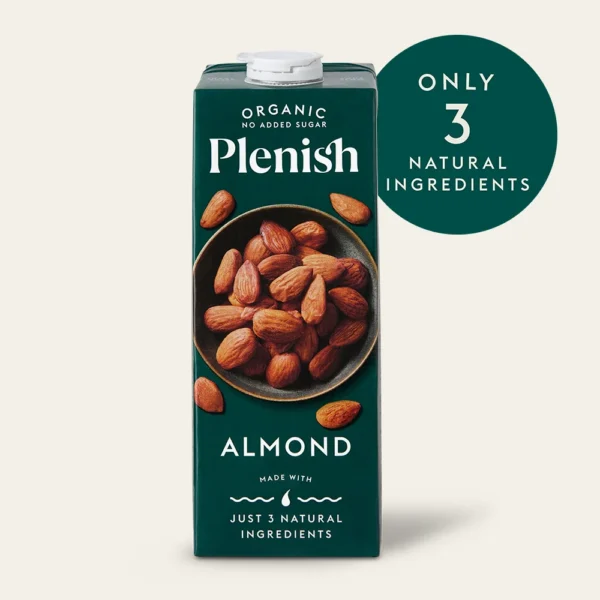 Plenish Organic Plant Based Milk - Almond 8X1L