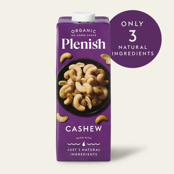 Plenish Organic Plant Based Milk - Cashew 8X1L