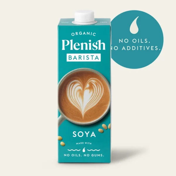 Plenish Organic Plant Based Milk - Barista Soya 6X1L