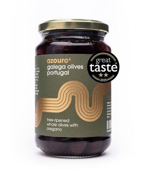Azouro Galega Whole Olives  With Oregano 6X350Gr