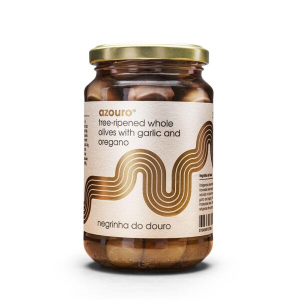 Azouro Negrinha Olives Garlic&Oregano 6X350Gr