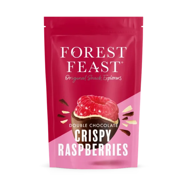 Forest Feast  Double Chocolate Crispy Raspberries 6X100g
