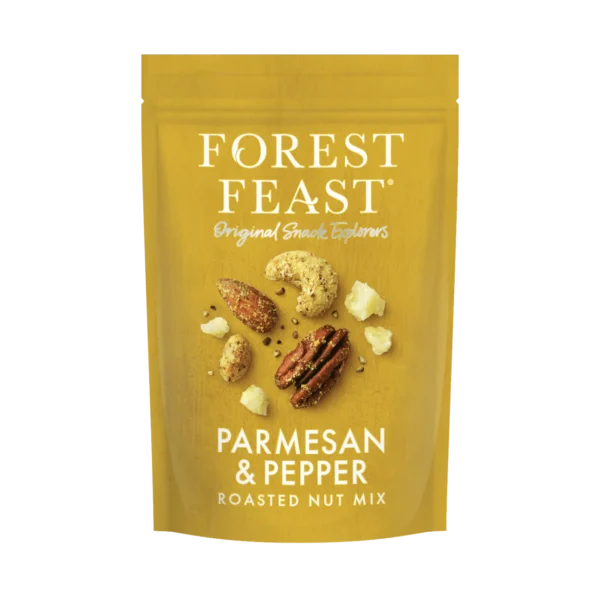 Forest Feast Parmesan and Black Pepper Nut Mix 8X120g