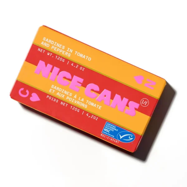 NiceCans Sardines in Tomato & Red Peper 8x120g
