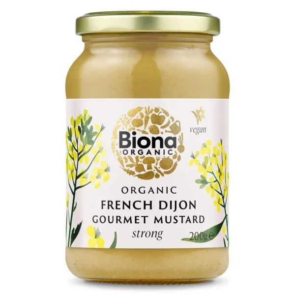 Biona Organic French Dijon Mustard Strong 6x200g
